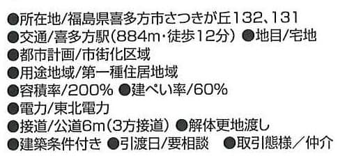 喜多方市　さつきが丘